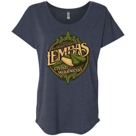 T-Shirts Vintage Navy / X-Small Lembas Bread Triblend Dolman Sleeve