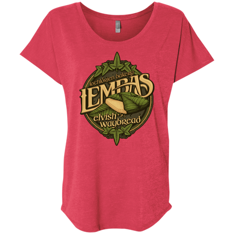 T-Shirts Vintage Red / X-Small Lembas Bread Triblend Dolman Sleeve