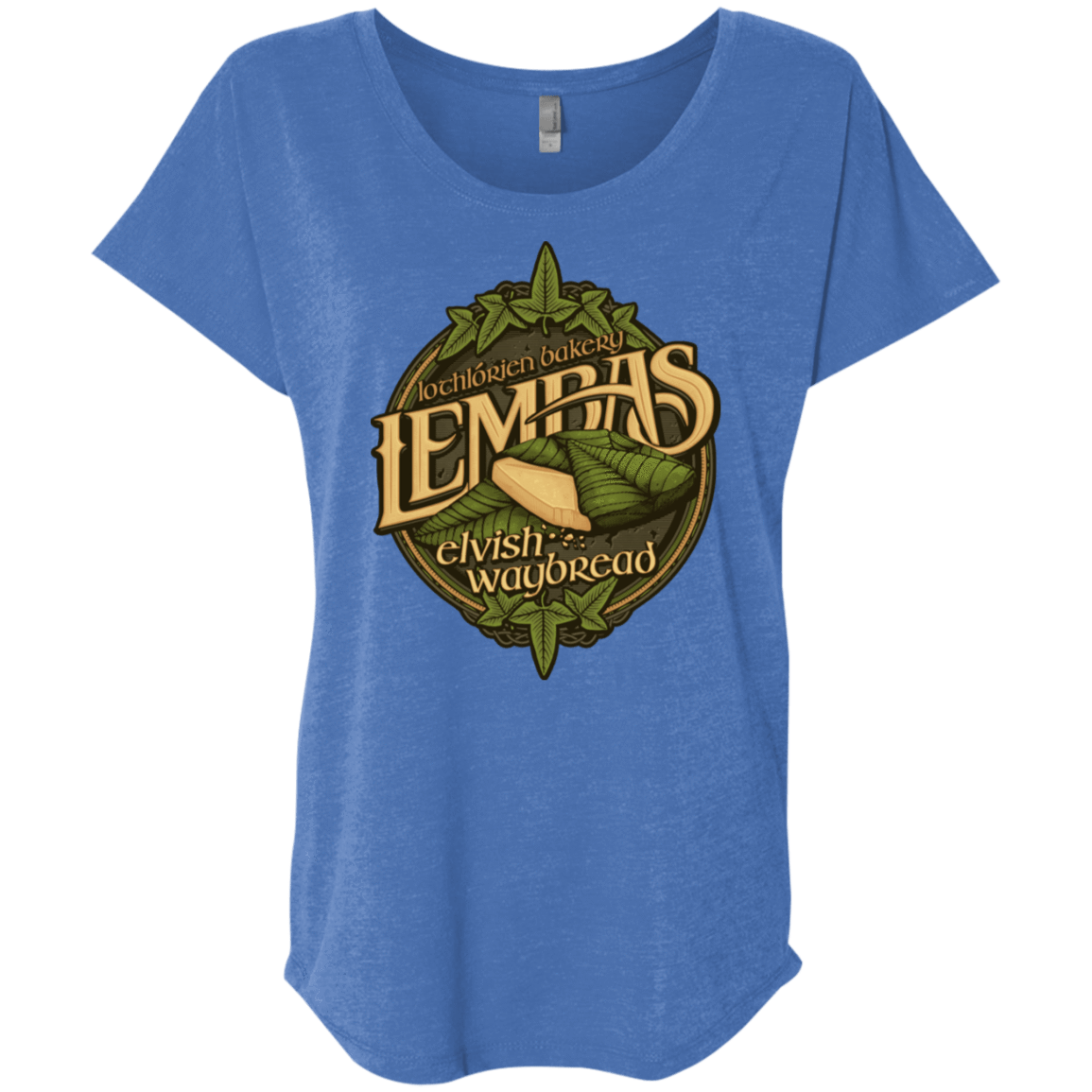 T-Shirts Vintage Royal / X-Small Lembas Bread Triblend Dolman Sleeve