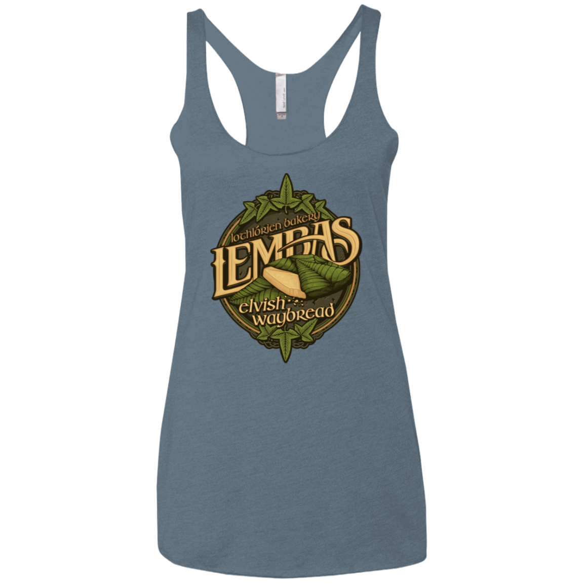 T-Shirts Indigo / X-Small Lembas Bread Women's Triblend Racerback Tank