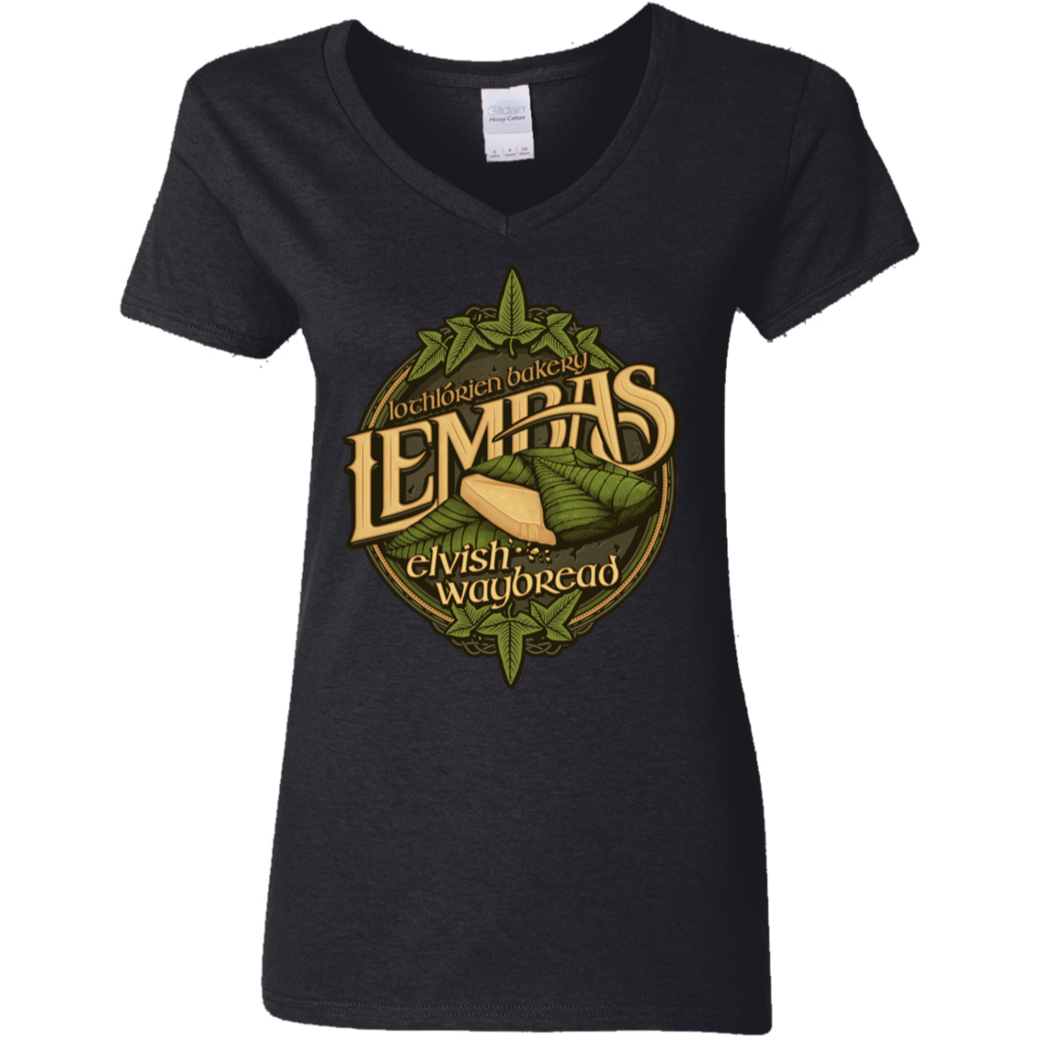 T-Shirts Black / S Lembas Bread Women's V-Neck T-Shirt