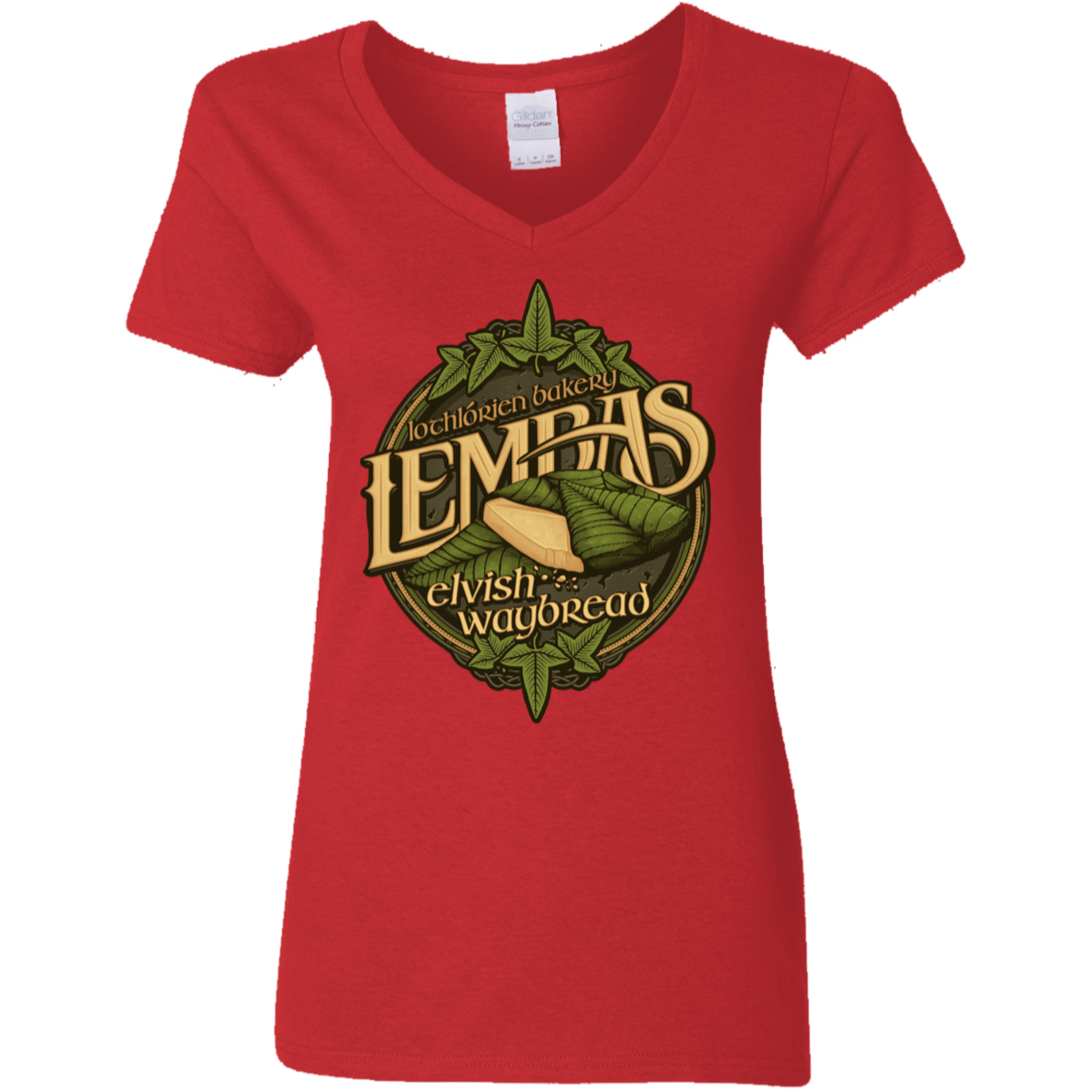 T-Shirts Red / S Lembas Bread Women's V-Neck T-Shirt