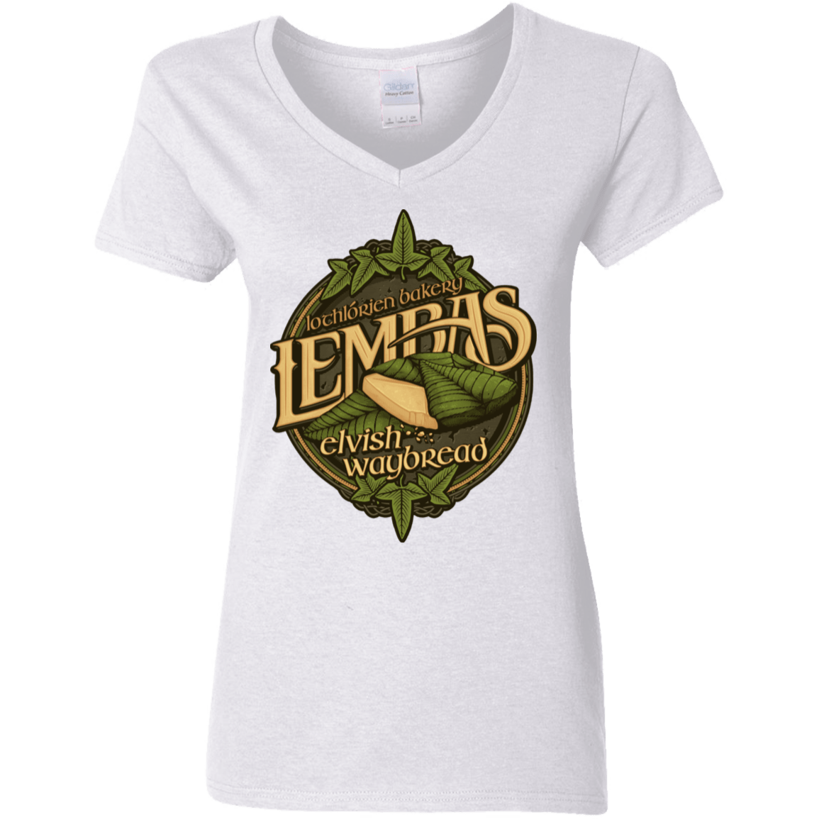 T-Shirts White / S Lembas Bread Women's V-Neck T-Shirt