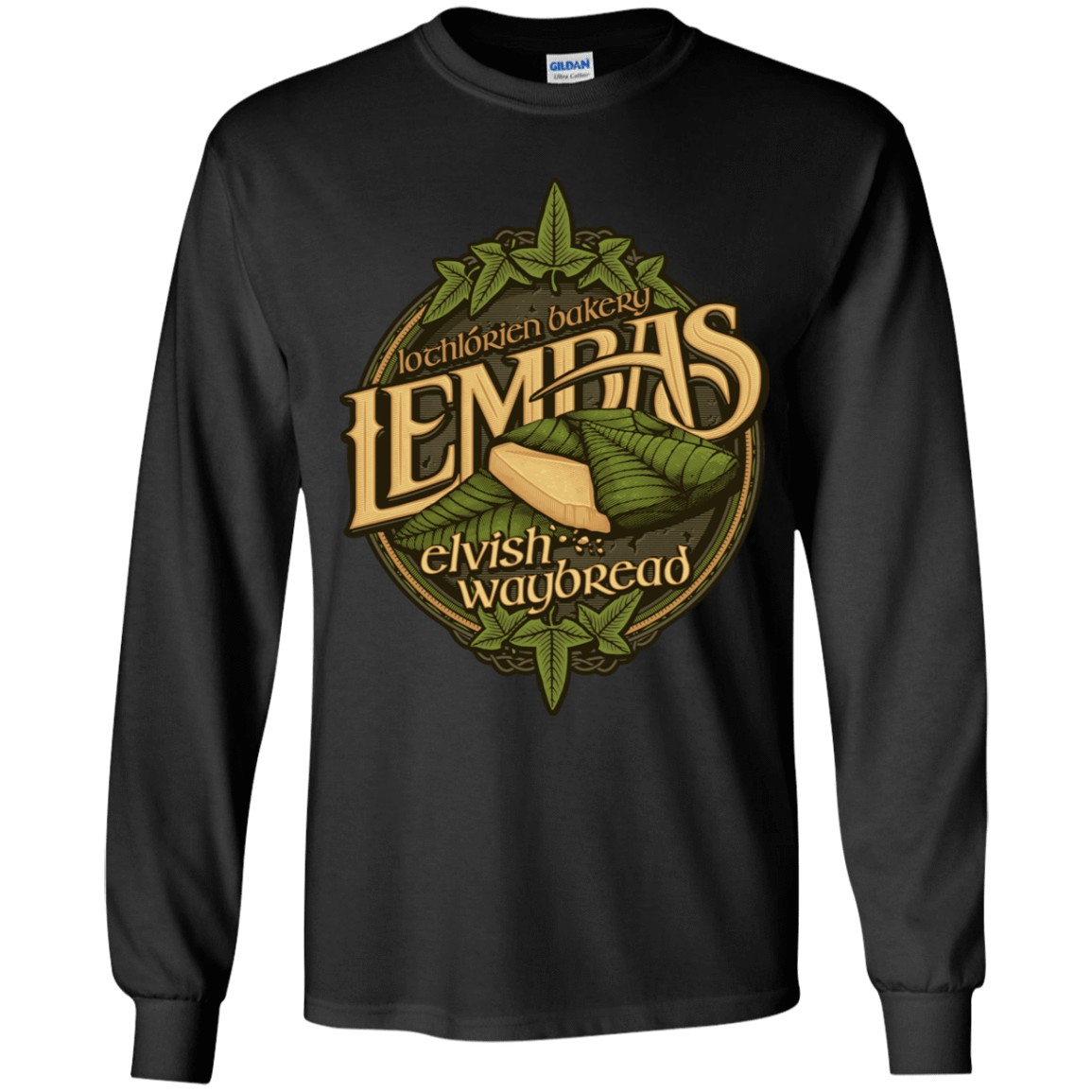 T-Shirts Black / YS Lembas Bread Youth Long Sleeve T-Shirt