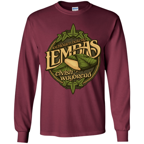T-Shirts Maroon / YS Lembas Bread Youth Long Sleeve T-Shirt