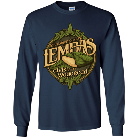 T-Shirts Navy / YS Lembas Bread Youth Long Sleeve T-Shirt