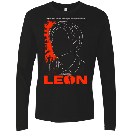 T-Shirts Black / S Leon Pro Men's Premium Long Sleeve