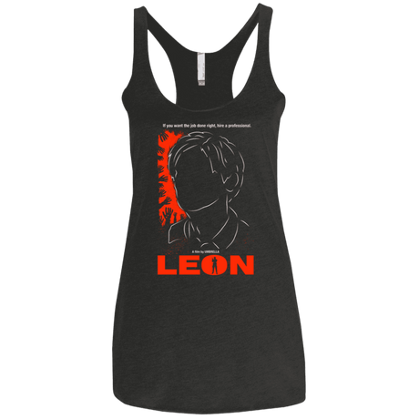 T-Shirts Vintage Black / X-Small Leon Pro Women's Triblend Racerback Tank