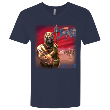 T-Shirts Midnight Navy / X-Small LEPROSITH2 Men's Premium V-Neck