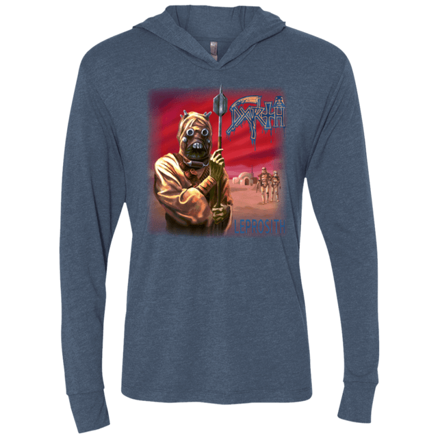 T-Shirts Indigo / X-Small LEPROSITH2 Triblend Long Sleeve Hoodie Tee