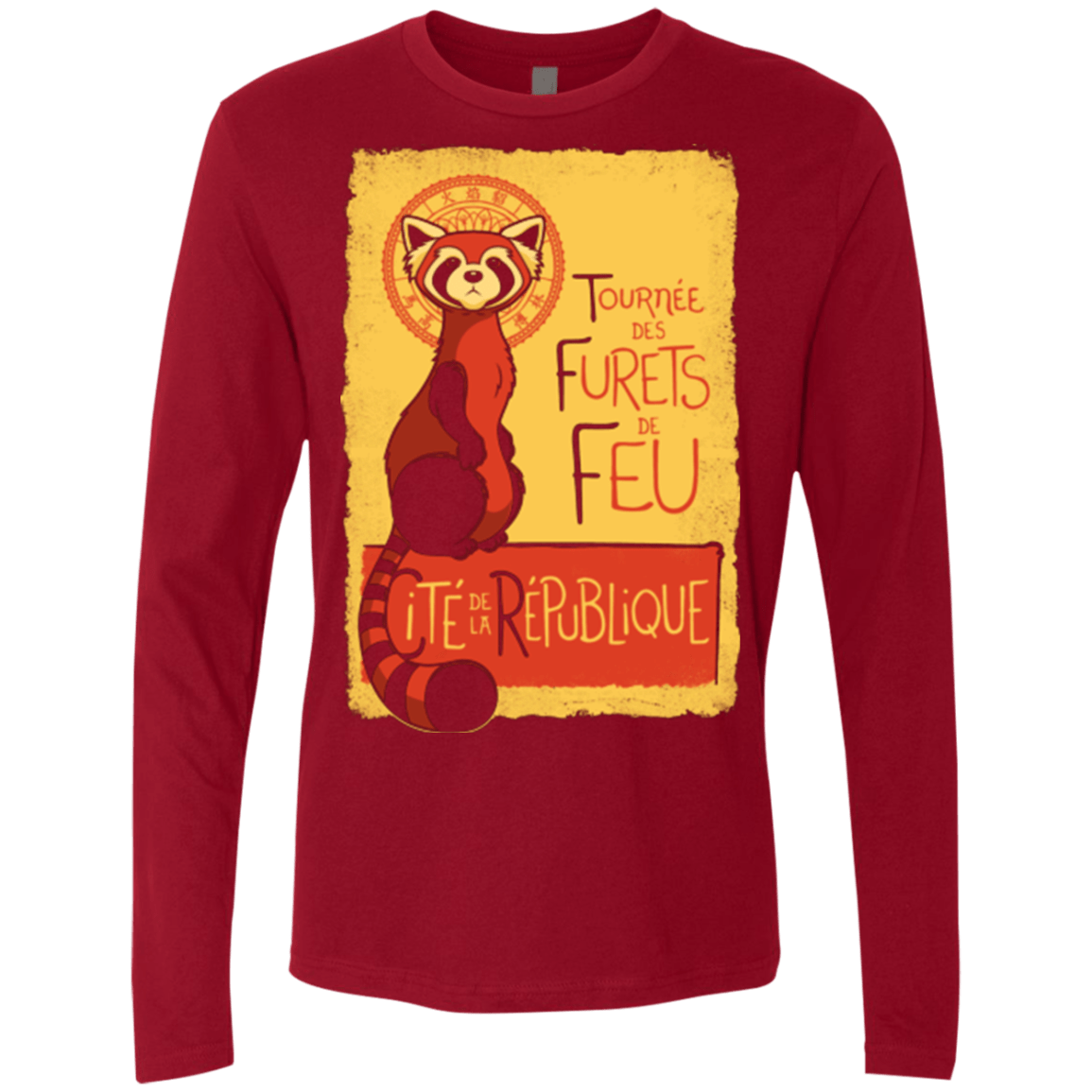 T-Shirts Cardinal / Small Les Furets de Feu Men's Premium Long Sleeve