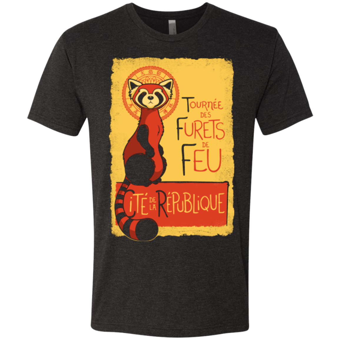 T-Shirts Vintage Black / Small Les Furets de Feu Men's Triblend T-Shirt