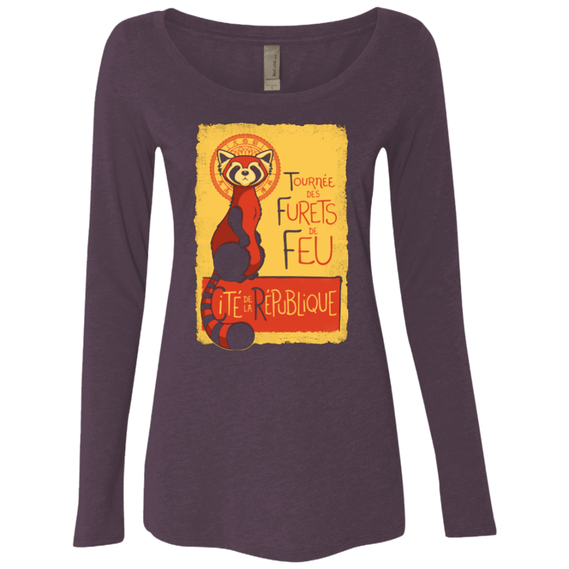T-Shirts Vintage Purple / Small Les Furets de Feu Women's Triblend Long Sleeve Shirt