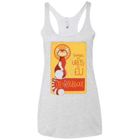 T-Shirts Heather White / X-Small Les Furets de Feu Women's Triblend Racerback Tank