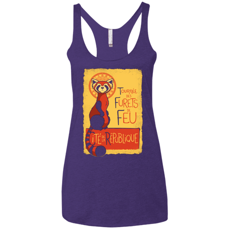 T-Shirts Purple / X-Small Les Furets de Feu Women's Triblend Racerback Tank