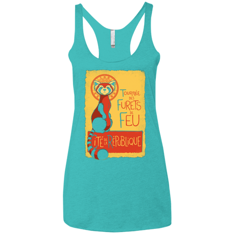 T-Shirts Tahiti Blue / X-Small Les Furets de Feu Women's Triblend Racerback Tank