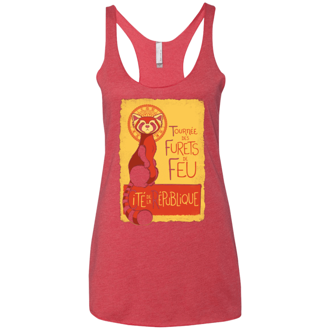 T-Shirts Vintage Red / X-Small Les Furets de Feu Women's Triblend Racerback Tank