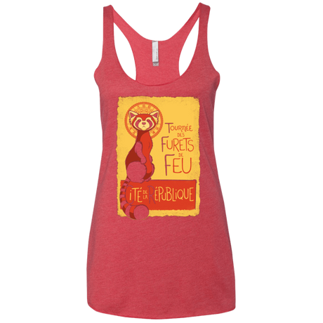 T-Shirts Vintage Red / X-Small Les Furets de Feu Women's Triblend Racerback Tank