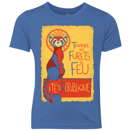 T-Shirts Vintage Royal / YXS Les Furets de Feu Youth Triblend T-Shirt