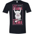 T-Shirts Black / X-Small Less Drama More Llama Men's Semi-Fitted Softstyle