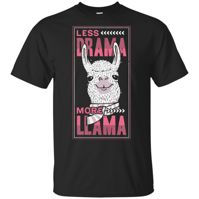 T-Shirts Black / S Less Drama More Llama T-Shirt