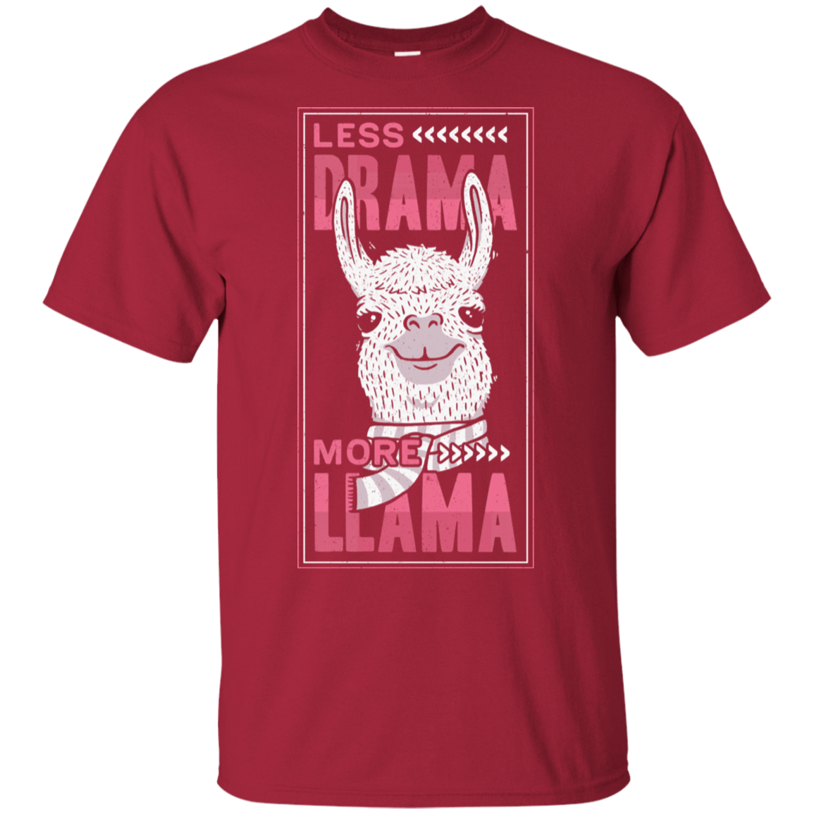 T-Shirts Cardinal / S Less Drama More Llama T-Shirt