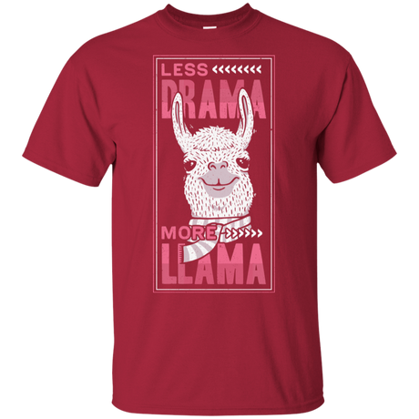 T-Shirts Cardinal / S Less Drama More Llama T-Shirt