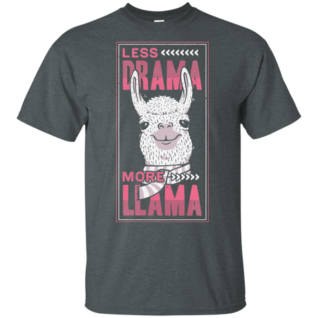 T-Shirts Dark Heather / S Less Drama More Llama T-Shirt