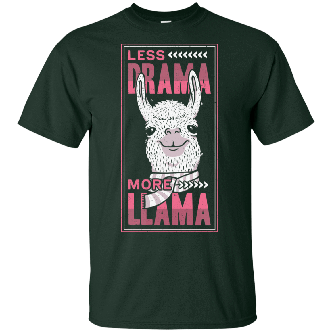 T-Shirts Forest / S Less Drama More Llama T-Shirt