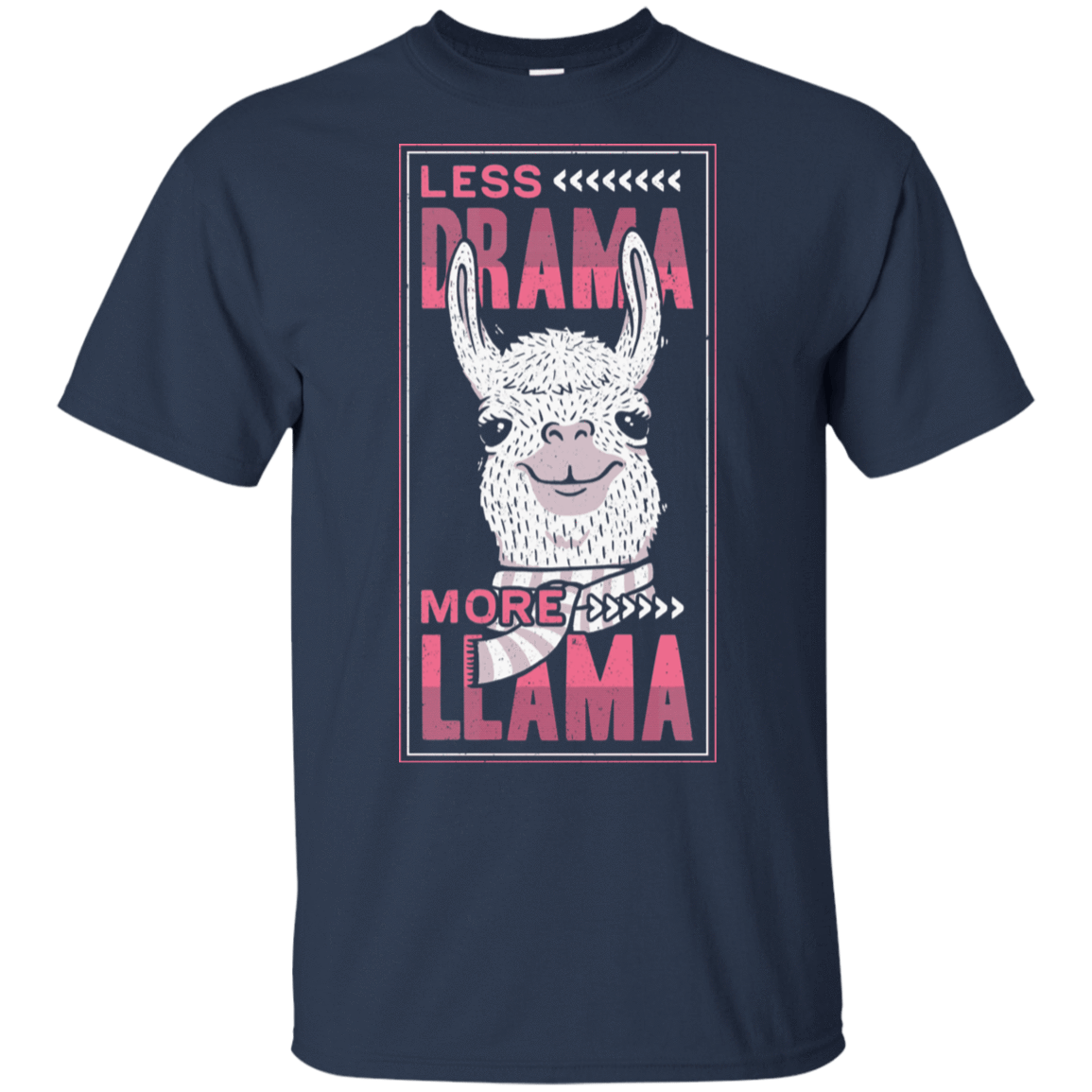 T-Shirts Navy / S Less Drama More Llama T-Shirt