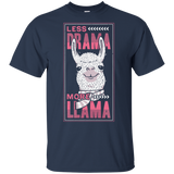 T-Shirts Navy / S Less Drama More Llama T-Shirt