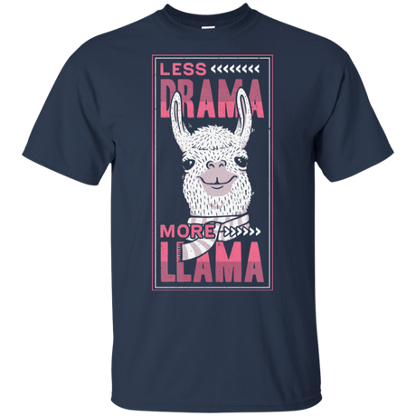 T-Shirts Navy / S Less Drama More Llama T-Shirt