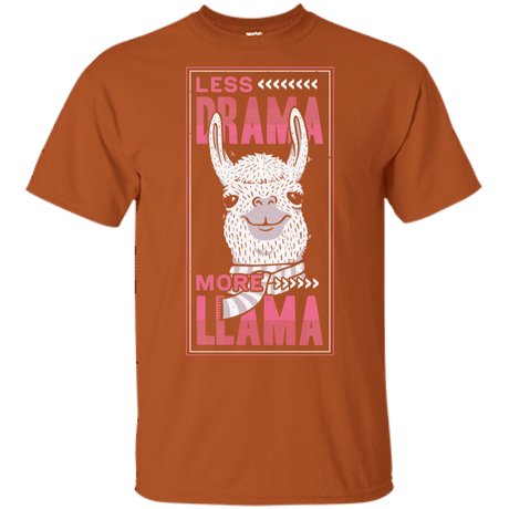 T-Shirts Texas Orange / S Less Drama More Llama T-Shirt