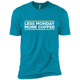 T-Shirts Turquoise / YXS Less Monday More Coffee Boys Premium T-Shirt