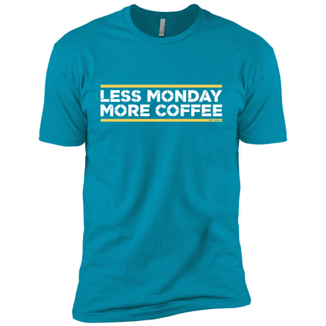 T-Shirts Turquoise / YXS Less Monday More Coffee Boys Premium T-Shirt