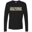 T-Shirts Black / Small Less Monday More Coffee Men's Premium Long Sleeve
