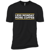 T-Shirts Black / X-Small Less Monday More Coffee Men's Premium T-Shirt