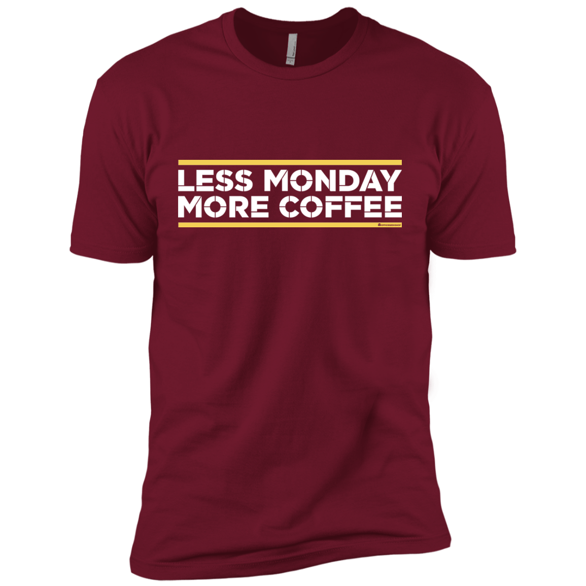 T-Shirts Cardinal / X-Small Less Monday More Coffee Men's Premium T-Shirt