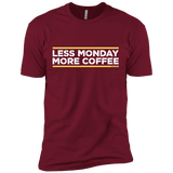 T-Shirts Cardinal / X-Small Less Monday More Coffee Men's Premium T-Shirt