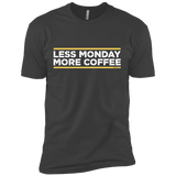 T-Shirts Heavy Metal / X-Small Less Monday More Coffee Men's Premium T-Shirt
