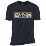 T-Shirts Indigo / X-Small Less Monday More Coffee Men's Premium T-Shirt