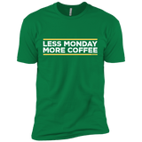 T-Shirts Kelly Green / X-Small Less Monday More Coffee Men's Premium T-Shirt