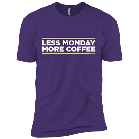 T-Shirts Purple Rush/ / X-Small Less Monday More Coffee Men's Premium T-Shirt