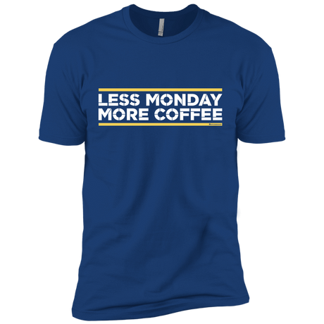 T-Shirts Royal / X-Small Less Monday More Coffee Men's Premium T-Shirt