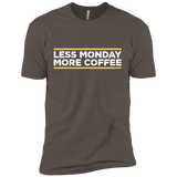 T-Shirts Warm Grey / X-Small Less Monday More Coffee Men's Premium T-Shirt