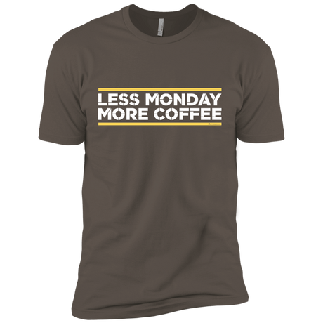 T-Shirts Warm Grey / X-Small Less Monday More Coffee Men's Premium T-Shirt