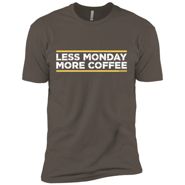 T-Shirts Warm Grey / X-Small Less Monday More Coffee Men's Premium T-Shirt