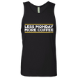 T-Shirts Black / Small Less Monday More Coffee Men's Premium Tank Top