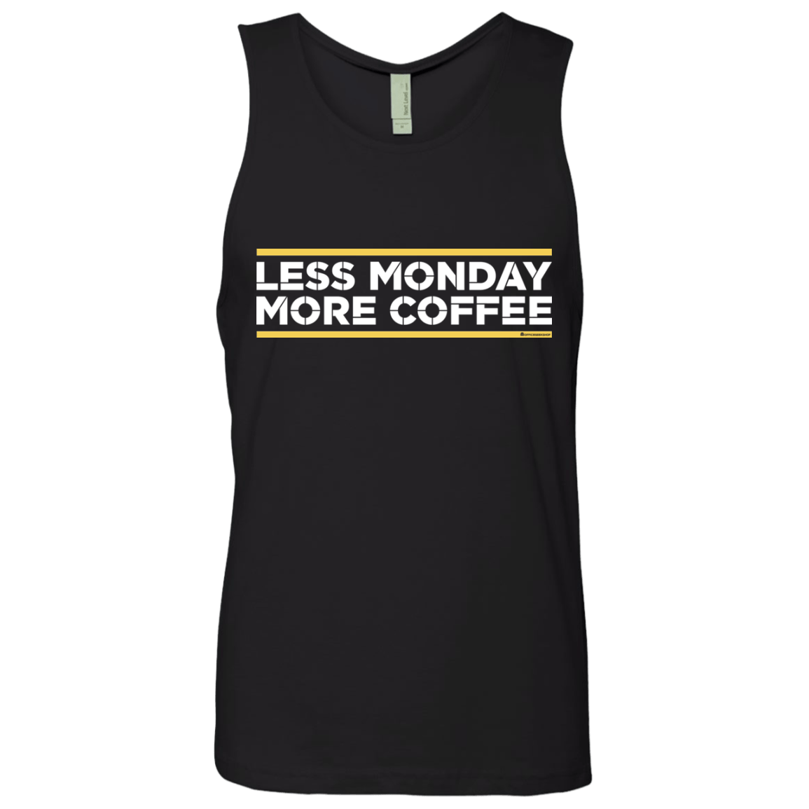 T-Shirts Black / Small Less Monday More Coffee Men's Premium Tank Top