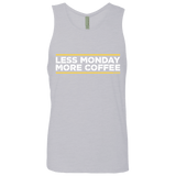 T-Shirts Heather Grey / Small Less Monday More Coffee Men's Premium Tank Top